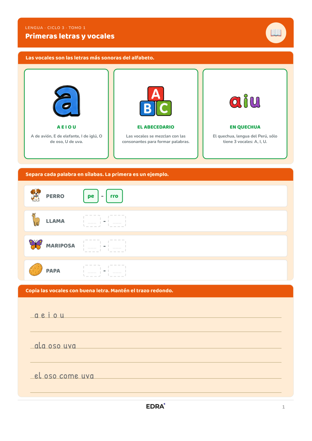 Pack Comunicación — Ciclo III (6-7 años)