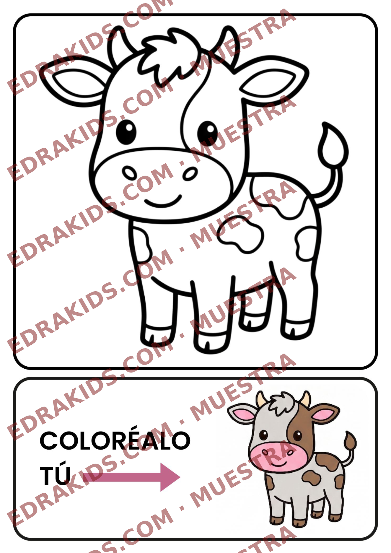 Pack Coloreables Niñas 3-5 años · Animales · Flores · Magia