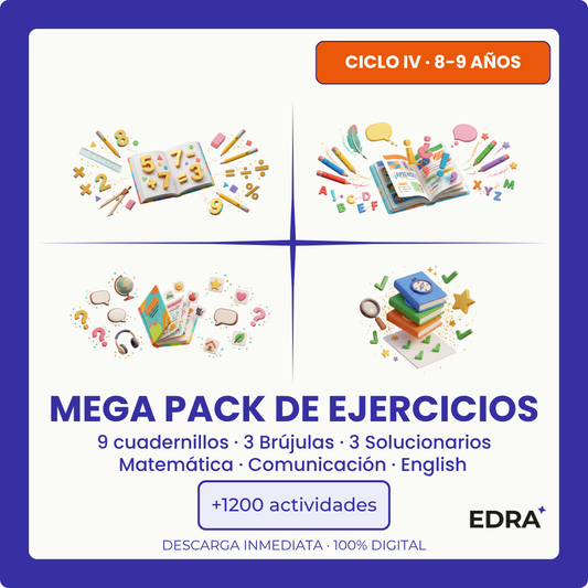Mega Pack Ejercicios Ciclo IV (8-9 años)