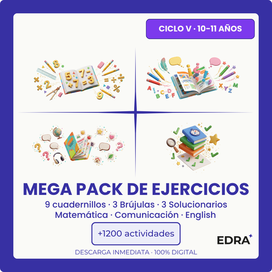 Mega Pack Ejercicios Ciclo V (10-11 años)