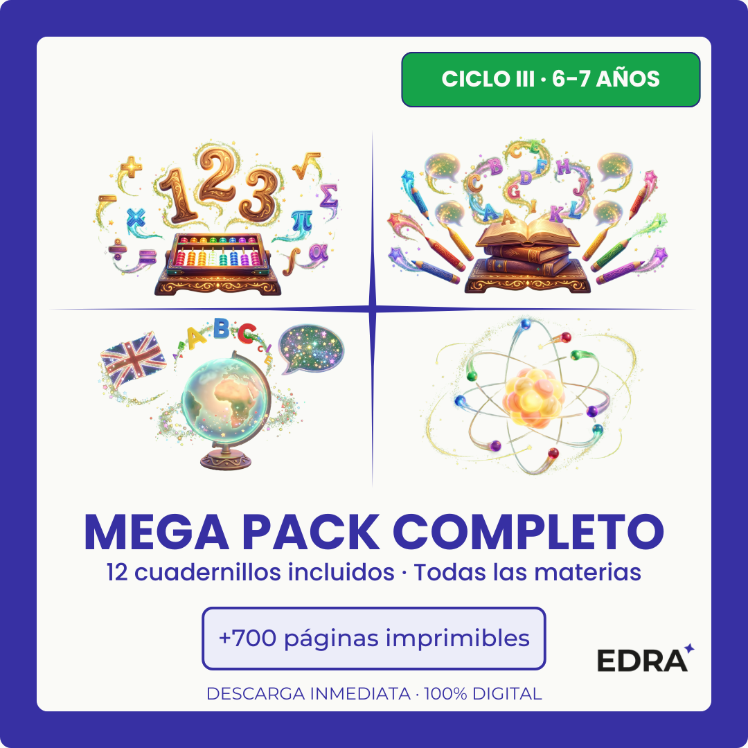 Mega Pack Completo — Ciclo III (6-7 años)