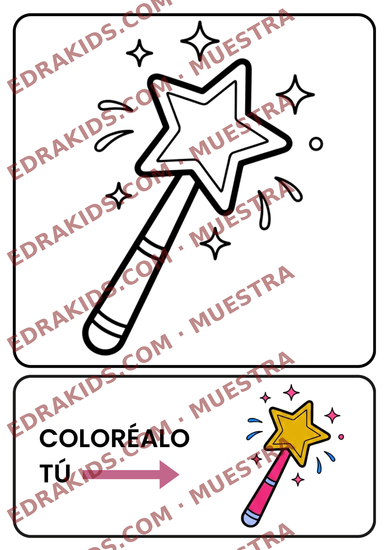 Pack Coloreables Niñas 3-5 años · Animales · Flores · Magia