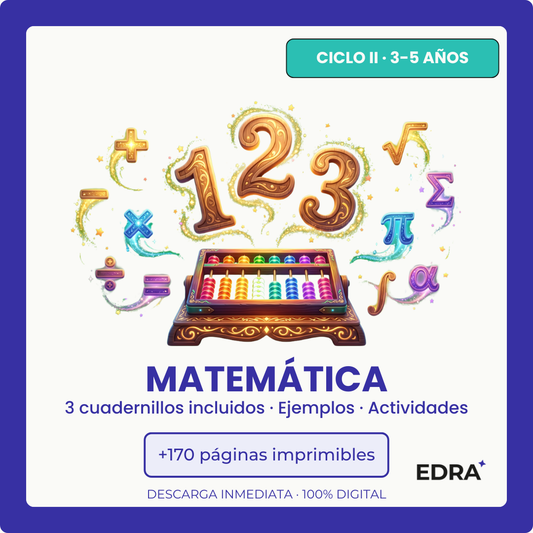 Pack Matemática — Ciclo II (3-5 años)
