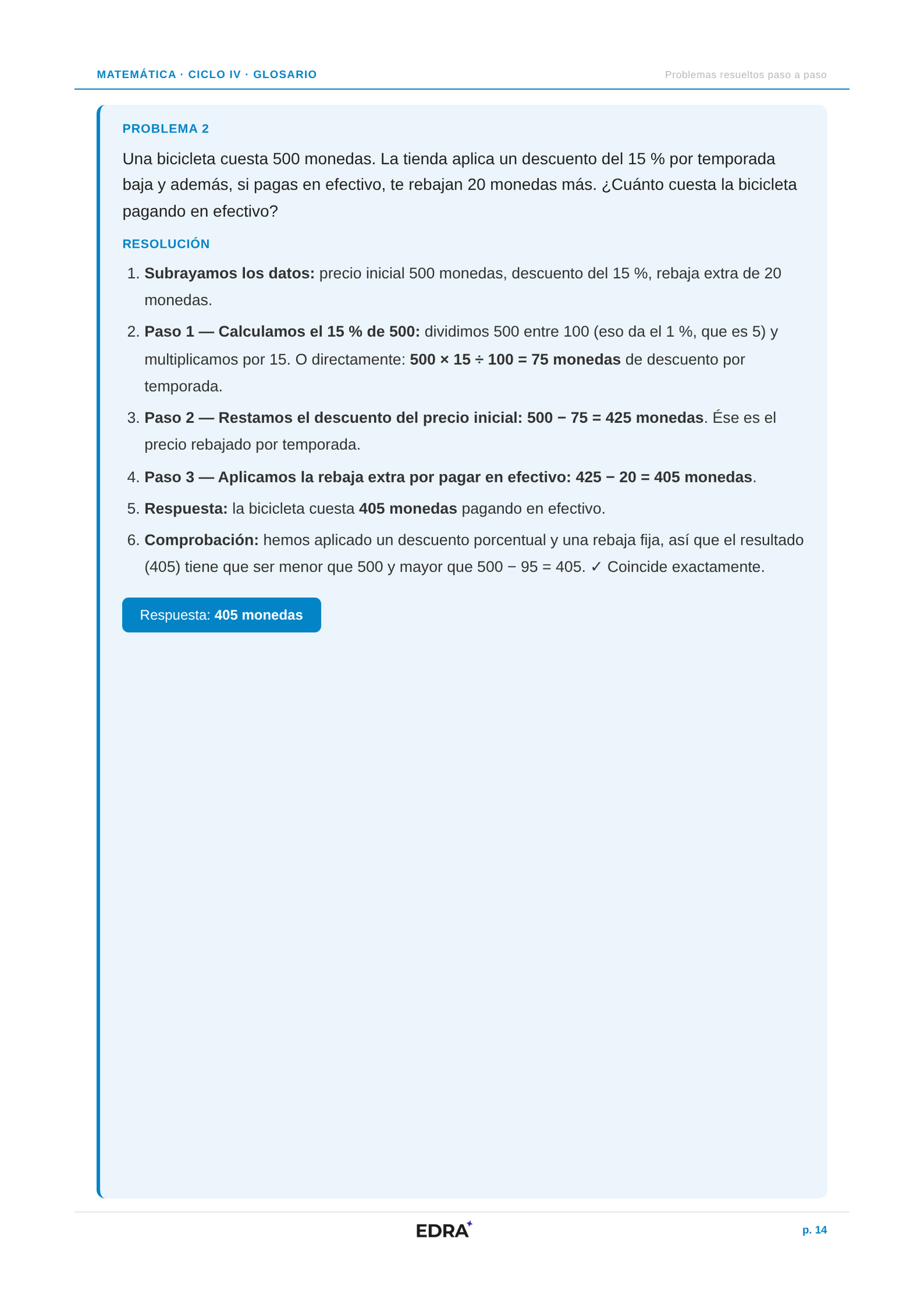 Matemática Ciclo V (10-11 años)