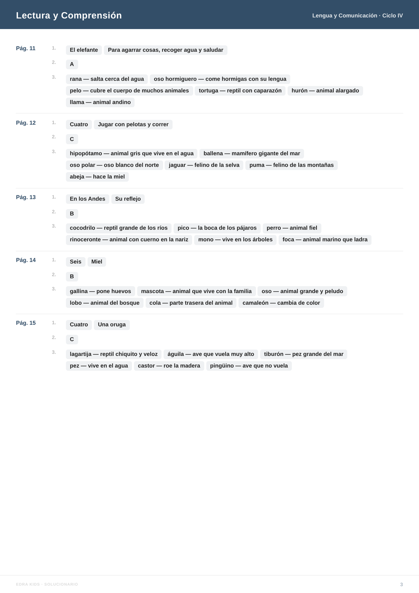 Comunicación Ciclo IV (8-9 años)